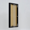 Cadre photo Effect en aluminium Quadro 35x100 cm noir brillant verre clair