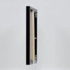 Cadre photo Effect en aluminium Quadro 35x100 cm noir brillant verre clair