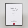 Cadre photo Effect en aluminium Quadro 35x100 cm noir brillant verre clair