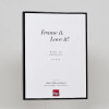 Cadre photo Effect en aluminium Quadro 35x100 cm noir brillant verre clair