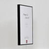 Cadre photo Effect en aluminium Quadro 35x100 cm noir brillant verre clair