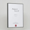 Effect Cadre photo en aluminium Quadro 40x60 cm argent antique verre clair