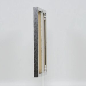Cadre photo Effect en aluminium Quadro 42x59,4 cm argent brillant verre clair