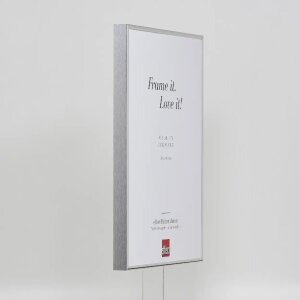 Cadre photo Effect en aluminium Quadro 42x59,4 cm argent brillant verre clair