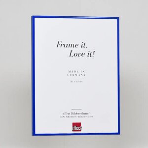 Effect cadre photo aluminium Quadro 50x65 cm bleu verre clair