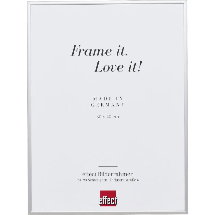 Effect cadre photo aluminium Quadro 59,4x84,1 cm argenté verre clair