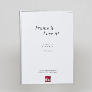 Effect cadre photo aluminium Quadro 59,4x84,1 cm argenté verre clair