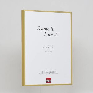 Cadre photo Effect en aluminium Quadro 59,4x84,1 cm or verre clair