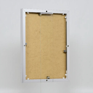 Cadre photo Effect en aluminium Quadro 59,4x84,1 cm argenté brillant verre clair