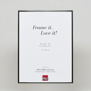 Cadre photo Effect en aluminium Quadro 59,4x84,1 cm argent antique verre transparent