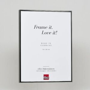 Cadre photo Effect en aluminium Quadro 59,4x84,1 cm argent antique verre transparent