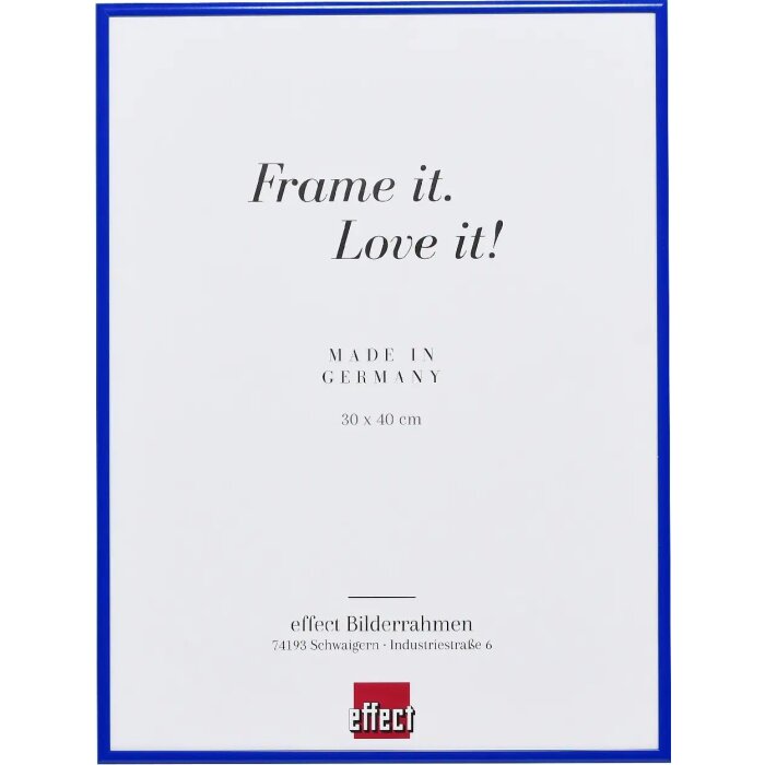 Effect Cadre photo en aluminium Quadro 14,8x21 cm bleu verre clair