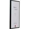 Cadre photo aluminium noir S2 25x60 cm verre clair
