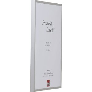 Cadre photo aluminium argent 25x80 cm, verre clair, Série 2