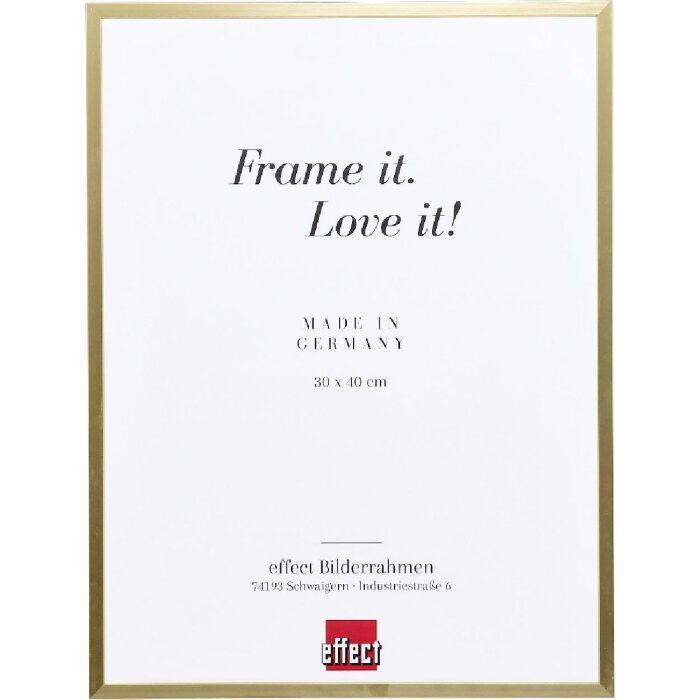 Cadre photo aluminium effet or 59,4x84,1 cm - interchangeable