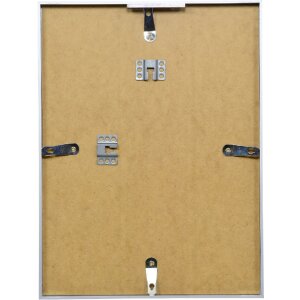 Cadre photo aluminium argenté 62x93 cm – verre clair, interchangeable