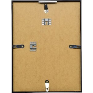 Cadre photo aluminium série 2, verre dépoli noir 62x93 cm