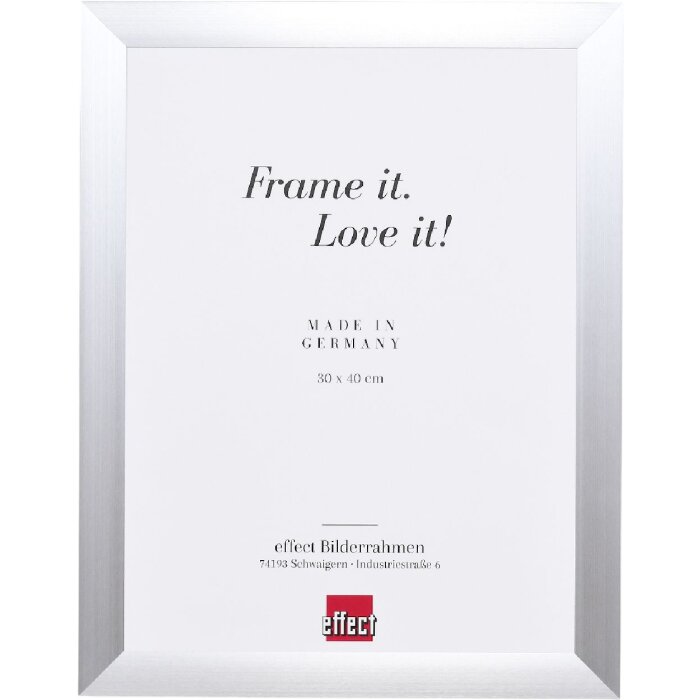 Cadre photo aluminium S3 argent 23x70 cm, verre clair