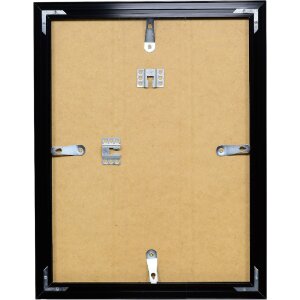 Cadre photo aluminium profil S3 noir 28x35 cm verre clair