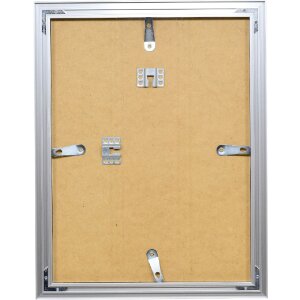 Cadre photo aluminium profil S3 argent 62x93 cm verre clair