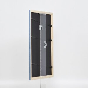 Effect cadre en bois Profil 32 gris-bleu 25x70 cm verre normal