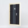 Cadre baroque en bois Effect profil 37 blanc 9x13 cm verre normal
