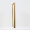 Cadre baroque en bois Effect profil 37 argent antique 27x48 cm verre normal