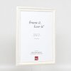 Cadre baroque en bois Effect profil 37 blanc 59,4x84,1 cm verre normal