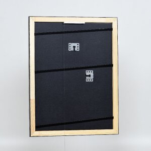 Cadre photo bois profil 40 argent 28x35 cm verre normal