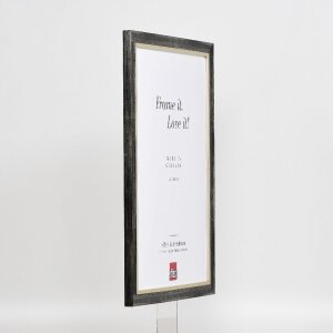 Cadre photo en bois Platin 50x50 cm avec verre normal