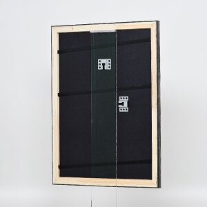 Cadre photo bois Effect Profil 40 Platin 60x60 cm verre normal