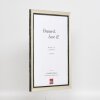 Cadre photo bois profil 40 argent DIN A1 verre normal