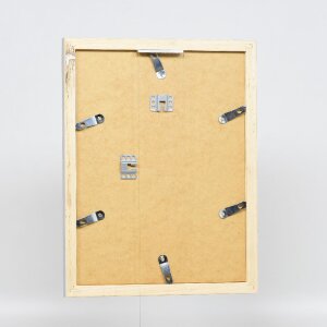 Cadre photo bois profil 41 argent 10x15 cm verre clair