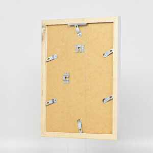 Cadre photo en bois profil 41 argent 20x30 cm verre transparent