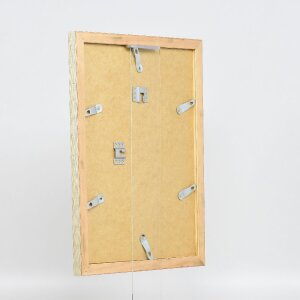 Cadre photo bois profil 41 antique argent 21x29,7 cm verre clair