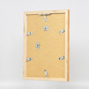 Cadre photo bois profil 41 anticorps 25x38 cm verre clair