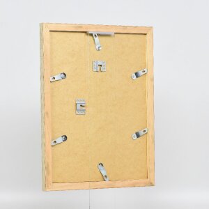 Cadre photo en bois Profil 41 Antiksilber 25x50 cm verre clair