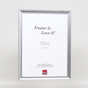 Cadre photo bois profil 41 argent 25x80 cm verre clair