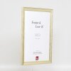 Cadre photo en bois profil 41 Antiksilber 27x48 cm verre clair