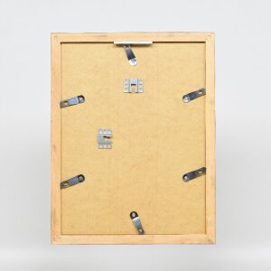 Cadre photo en bois profil 41 antique argent 30x45 cm verre clair