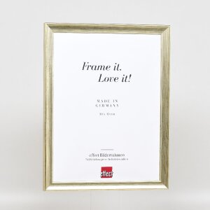 Cadre photo bois Profil 41 Antiksilver 50x50 cm avec verre clair