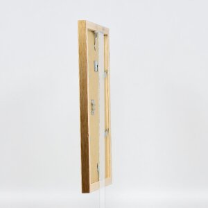 Cadre photo bois profil 41 Antikgold 60x60 cm verre clair