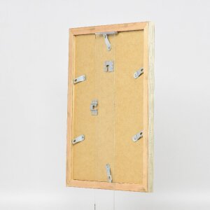 Cadre photo bois profil 41 antiquité argent 60x60 cm verre clair