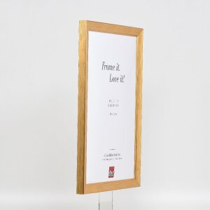 Cadre photo en bois effet Antikgold 70x70 cm verre clair