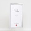 Cadre photo bois Profil 41 argent 61x91,5 cm verre clair