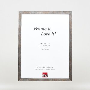 Cadre photo bois Profil 42, verre clair anthracite 18x32 cm