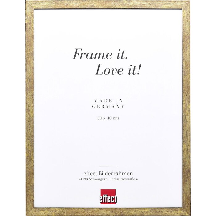 Cadre photo en bois antikgold 20x28 cm - Effect Profil 42