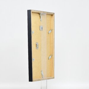 Cadre photo bois profil 42, verre clair anthracite 21x28 cm