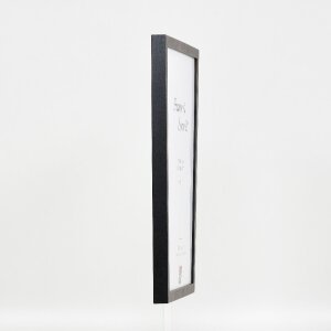 Cadre photo bois profil 42 verre clair anthracite 27x48 cm