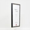Cadre photo bois profil 42 verre transparent anthrazit 30x40 cm